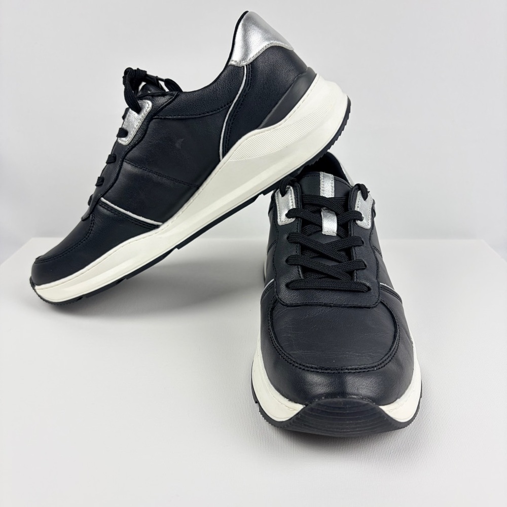 Naturalizer Blossom Black Leather Platform Sneakers Women’s 12M Comfort Shoes - Picture 7 of 10